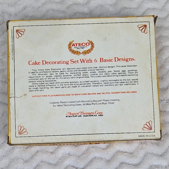 Vintage Ateco Fancy Pastry Decorating Set Missing Bag - Picture 2 of 6